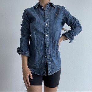 RALPH LAUREN DENIM BUTTON DOWN